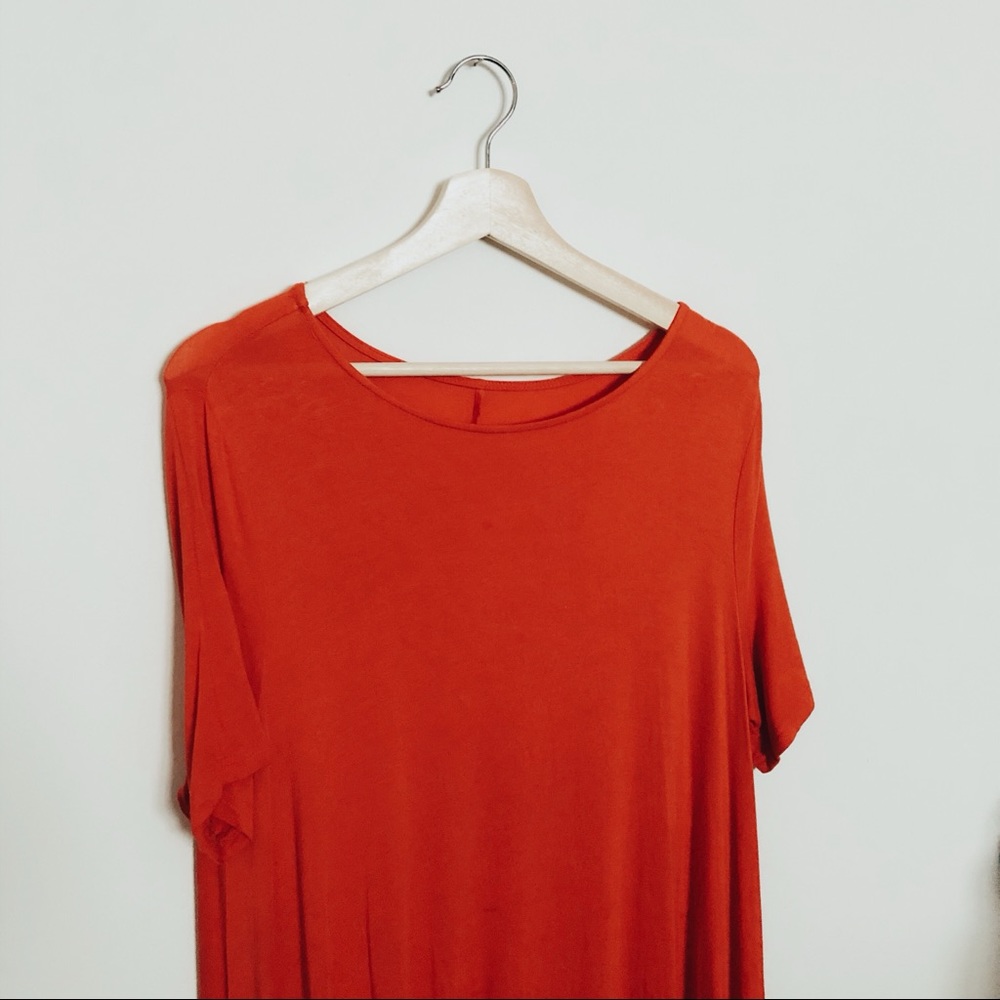 | Orange/Red Dress |